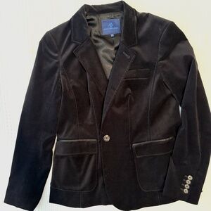 Martin + Osa Black Velvet Blazer size 12